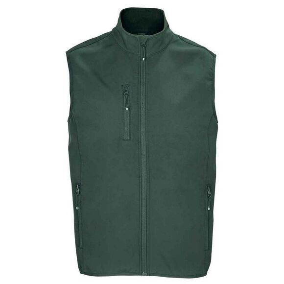 SOLS Mens Falcon Softshell Recycled Body Warmer / Forest Green - Picture 1 of 4